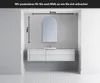 Unregelmäßiger asymmetrischer Spiegel mit LED Beleuchtung Produktbild-Vorschau 2