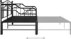 Divano letto allungabile Struttura letto in metallo nero Anteprima dell’immagine prodotto 11