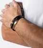 SERASAR | Bracciale in pelle per uomo [Shine] in acciaio Anteprima dell’immagine prodotto 6