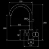 VANTO INOX 3-Wege-Wasserhahn C-Auslauf – Küchenarmatur Produktbild-Vorschau 3