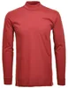 Ragman Stehkragen-Shirt langarm in rot