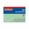 Herlitz Karteikarte A5 liniert grün 100er Packung Produktbild-Vorschau 1