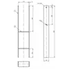 Zuilvoet, H-profiel, staal, 121x600x6 mm Productafbeelding-voorbeeld 3