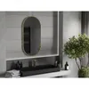 Lustro łazienkowe Mexen Loft owalne 100x50 cm rama złota Podgląd zdjęcia produktu 2