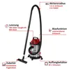 Aspirateur eau et poussières inox – TC-VC 2045 S – 900 W – Voir les images du produit 3