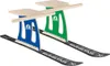 Two ski bocks (sleds with skis) are shown side-by-side against a white background. Anteprima dell’immagine prodotto