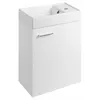 Aqualine Keramik-Waschtisch 40x22 cm, Weiß Produktbild-Vorschau 3
