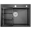 Cecipa MAX Edelstahlspüle 60x45 cm schwarz, Küchenspüle Produktbild-Vorschau 1