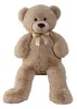 XXL Teddybär hellbraun flauschig mit Schleife 100cm groß Produktbild-Vorschau 5