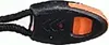 A close-up of a black and orange survival bag closure. Podgląd zdjęcia produktu
