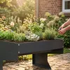 osoltus Mähroboter-Garage mit Pflanzdach Anthrazit L 70cm x Produktbild-Vorschau 8