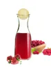 4 x Glaskaraffe mit Holzstöpsel 270ml  Weinkaraffe Karaffe Produktbild-Vorschau 3