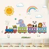 GKA Wandtattoo für Kinder Baby GK81 Zug mit 3 Waggons 6 Produktbild-Vorschau 1