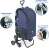 WENKO Einkaufs Trolley mit Sitz 3 Rad System Treppen Wagen Produktbild-Vorschau 3