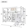 Kinder-Etagenbett mit Rutsche & Schrank – 3-in-1 Design mit Produktbild-Vorschau 2