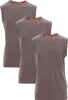 Mivaro Herren Tank Top 3er Pack aus Baumwolle in Anthrazit Produktbild-Vorschau 1