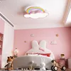Vrygle LED Deckenleuchte Kinderzimmer: Rosa Wolken- und Produktbild-Vorschau 5