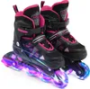 Einstellbare beleuchtete Inline Skates mit leuchtenden Produktbild-Vorschau 1