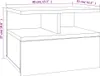 Comodini 2 pezzi sospesi rovere Sonoma 40x31x27cm materiale Anteprima dell’immagine prodotto 8