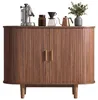 VASAGLE Sideboard mit Schiebetüren und Abgerundeten Ecken, Produktbild-Vorschau 3