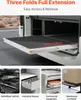 A product image showcasing a sliding drawer mechanism, with multiple smaller images demonstrating different applications. Anteprima dell’immagine prodotto