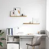 vidaXL Wandregale mit Regal 2 pcs Beige 80 x 9 x 3 cm Produktbild-Vorschau 4