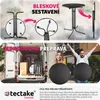 tectake® vysoký stůl Eren kulatý s krytem stolu plastové Náhled obrázku produktu 8