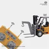 Mini RC Gabelstapler 1:64 2,4G, App & Fernbedienung, LED & Produktbild-Vorschau 5