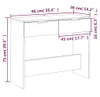 vidaXL Konzolový stolek Sonoma dub 90x36x75 cm výrobek z Náhled obrázku produktu 8