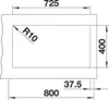 Blanco Subline 430/270-U Li Sg Sow Spüle Produktbild-Vorschau 5