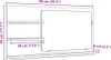 vidaXL Badspiegel mit Ablagen Altholz-Optik 90x11x45 cm Produktbild-Vorschau 7