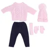 Vestiti per bambole maglione pantaloni cappelli sciarpa Anteprima dell’immagine prodotto 2