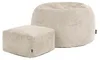 Icon Kingston: Zitzak en hocker met vulling, beige Productafbeelding-voorbeeld 5