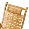 Liegestuhl Sonnenliege Gartenliege klappbar Bambus Produktbild-Vorschau 5