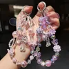 2er Set Handykette Perlen Anhänger Rosa Lila, Schwestern Produktbild-Vorschau 2