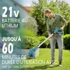 Rasentrimmer mit Akku, Teleskopgriff 90–125 cm, 4 Produktbild-Vorschau 8