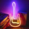 Rosikey LED neonový nápis Guitar – 38,5 x 17 cm nástěnná Náhled obrázku produktu 5