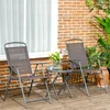 Outsunny Bistro-Set 3 pièces en métal résistant aux Voir les images du produit 2