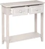 A console table with two drawers is shown against a white background. Podgląd zdjęcia produktu