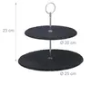 2 x Etagere mit 2 Etagen, Schiefer, Kuchen, Snacks, Obst, Produktbild-Vorschau 4