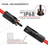 SIGA Solarkabel 4mm² 10m Verlängerungskabel Set Rot & Produktbild-Vorschau 3