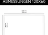 Glasplatte Tisch 60x120 ESG Glas 6mm nach Maß klar - Produktbild-Vorschau 3