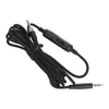 A black audio cable with a volume and mute control module is shown against a white background. Náhľad obrázku produktu