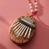 Mini kalimba - 8 kláves - mahago dřevo - africké palcové Náhled obrázku produktu 3