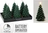 Ledkaars kerstboom 19cm donker groen | 6 stuks Produktbild-Vorschau 2