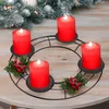 Porte-bougies de l'Avent en noir avec 4 assiettes - env. 30 Voir les images du produit 7