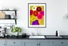 MuchoWow® Gerahmtes Poster Malerei von Blumen in einer Vase Produktbild-Vorschau 4