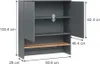Waschmaschinenschrank Vicco Viktor Anthrazit/Goldkraft Produktbild-Vorschau 2
