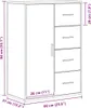 vidaXL Kredens dębowy Artisan 60 x 31 x 84 cm materiał Podgląd zdjęcia produktu 8