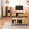 A living room scene featuring a TV stand, a coffee table, and a tall cabinet. Produktbild-Vorschau